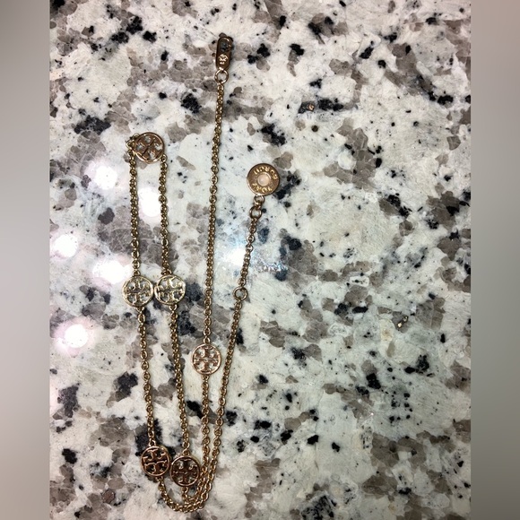 Tory Burch Logo Station Necklace - Picture 8 of 8